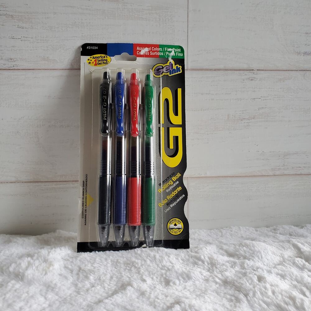 Pilot G2 Gel Ink Fine Point Assorted Colors0